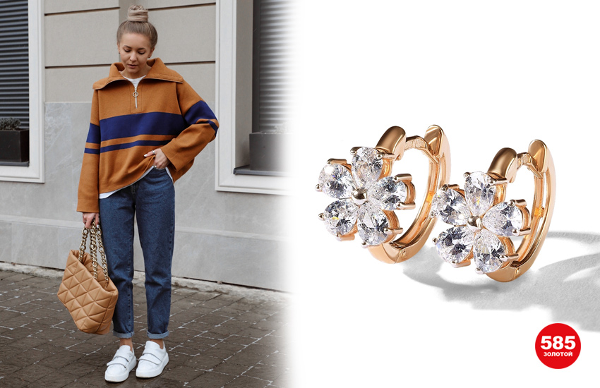 585 золотой, тренды 2022, советы стилиста, украшения, весна 2022, серьги