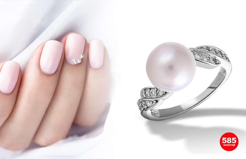 маникюр, дизайн ногтей, тренды маникюра, кольцо, украшения, 585 золотой