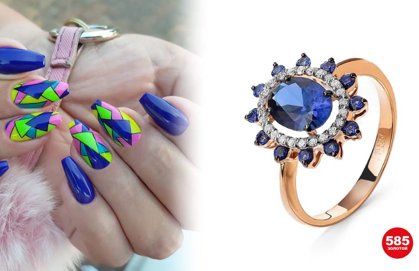 цвета летнего маникюра тренды 585 золотой ювелирные украшения кольцо