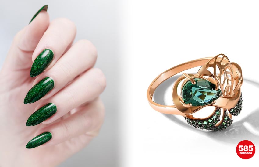 цвета летнего маникюра тренды 585 золотой ювелирные украшения кольцо