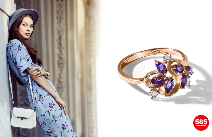 самые модные цвета лета 2022, тренды 2022, тренды лета 2022, как сочетать цвета, украшения, драгоценные камни, 585 золотой