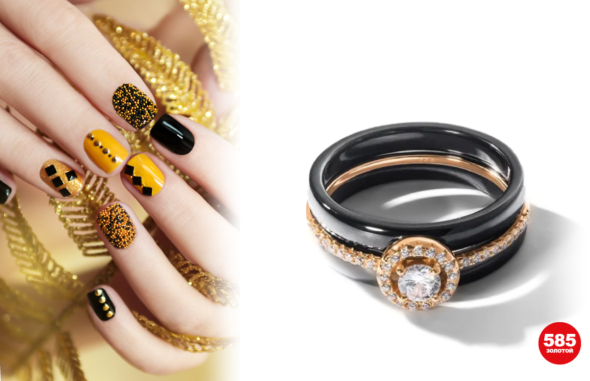 маникюр, летний маникюр, бьюти-тренды, красота, уход за ногтями, дизайн ногтей, кольцо, 585 золотой