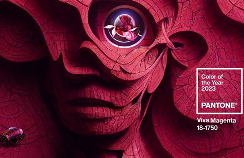585 золотой Pantone цвет 2023 года Viva Magenta