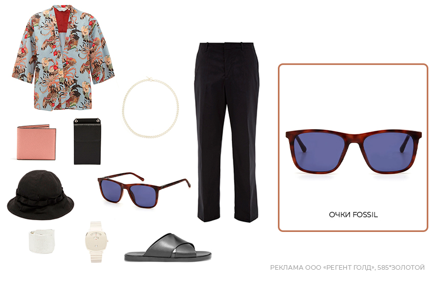 гавайская рубашка, солнцезащитные очки, мужская мода