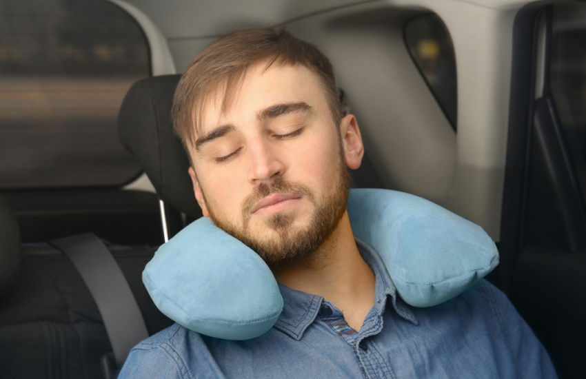 мужчина, машина, подушка для авто