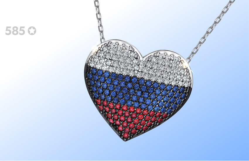 585*Золотой, Драгоценная Россия, новая коллекция