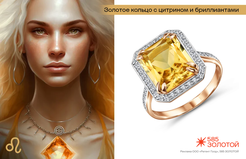 гороскоп здоровья и красоты, гороскоп на октябрь, Лев, камень с цитрином