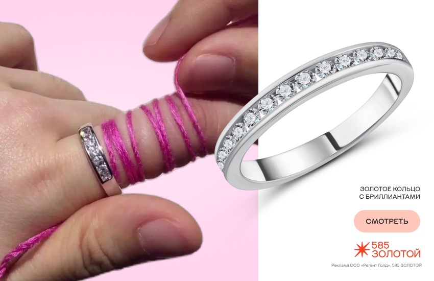 женщина, застрявшее кольцо, снять кольцо с пальца, нитка