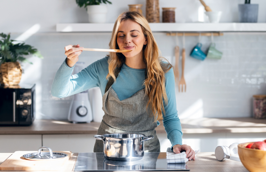 девушка, медленные хобби, кулинария