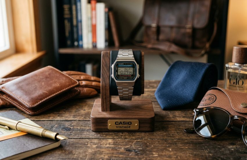 Часы Casio Vintage на стенде