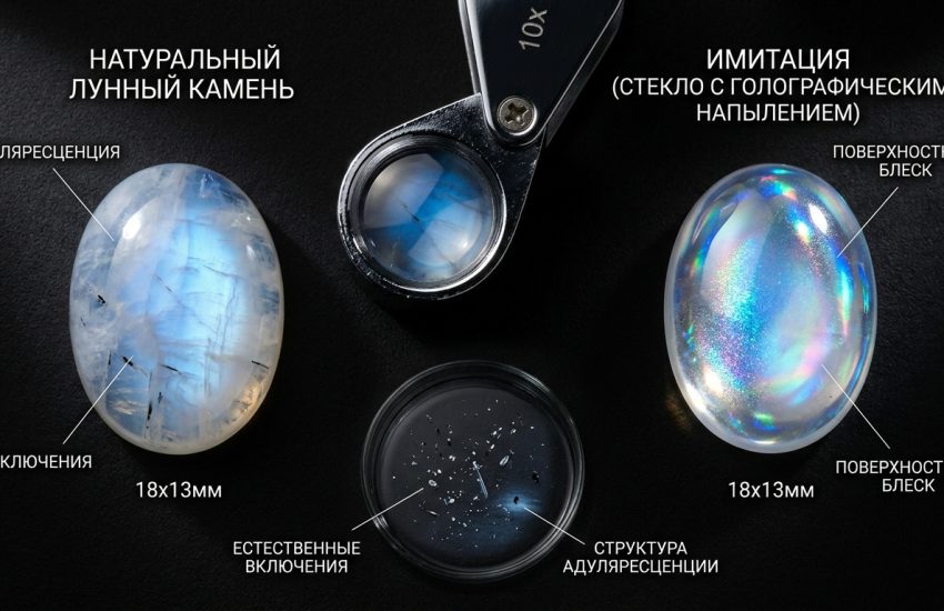 Отличия лунного камня от подделок